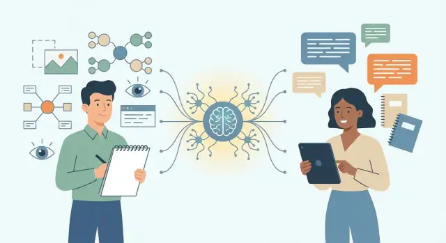 Как ИИ-инструменты помогают визуальным и вербальным мыслителям