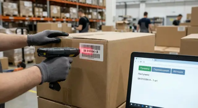 Веб-приложение для учета серийных номеров: приемка и гарантия