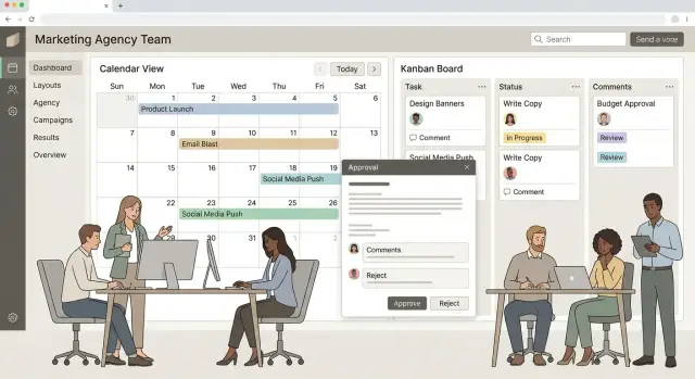 Как создать веб‑приложение для агентства: кампании и согласования