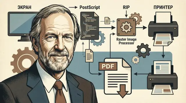 Джон Уорнок, PostScript и PDF: основа современной печати