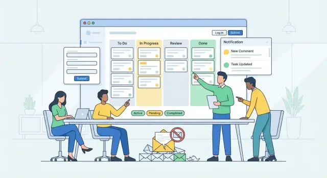 Как создать веб‑приложение вместо операций по email и хаоса