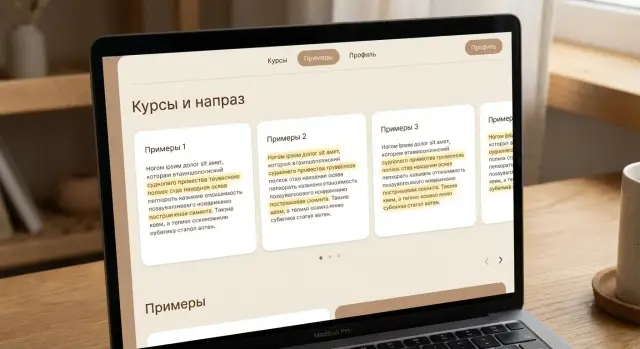 Как создать сайт для инструмента, который учит на примерах