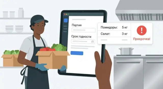 Веб-приложение для дарк-кухни: приемка и сроки годности