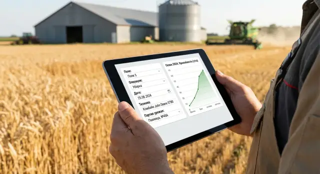 Веб-приложение для фермерского хозяйства: журнал полей