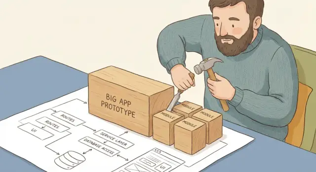 Рефакторинг прототипа в модули: план с минимальным риском