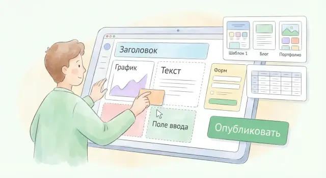 Как люди создают сайты, дашборды и формы без настроек