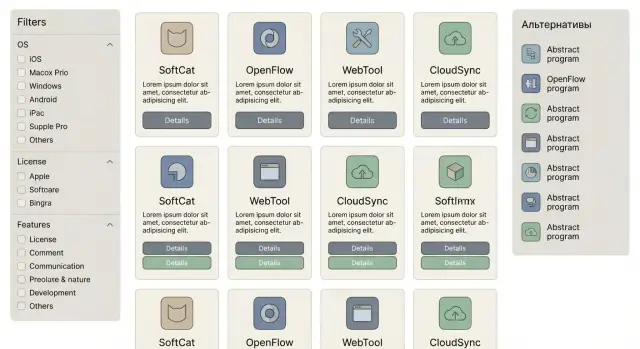 Как создать сайт каталога альтернатив ПО: план и функции