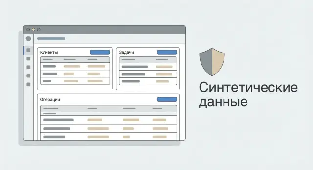 Реалистичные тестовые данные для демо: клиенты, задачи, операции