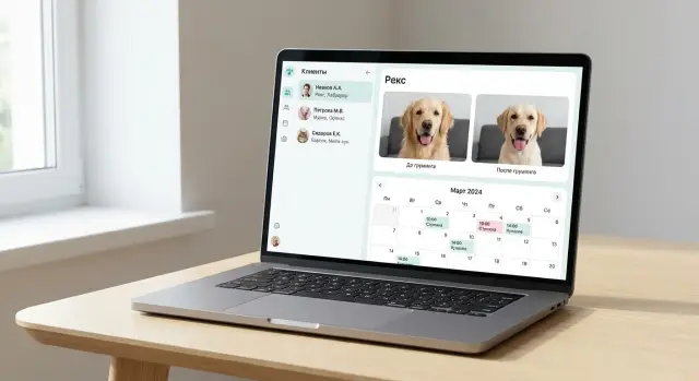 Веб-приложение для груминг-салона: профили и повторные визиты