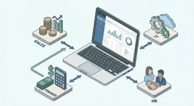 Как создать веб‑приложение для зависимостей между отделами