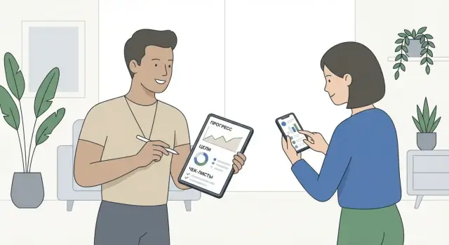 Как создать мобильное приложение для трекера прогресса клиентов