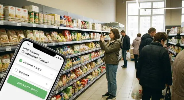 Мобильное приложение для мерчендайзеров: визит, чек-лист, фото