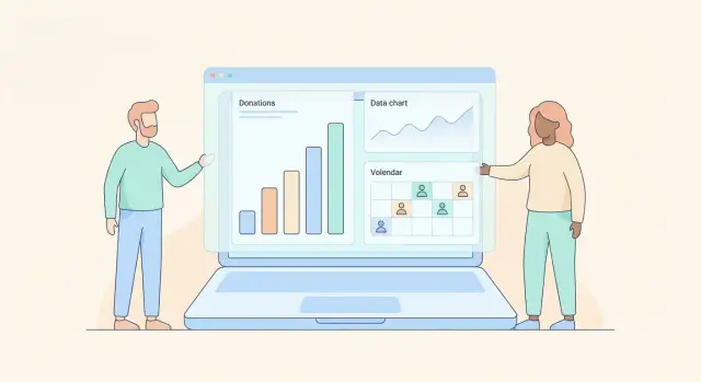 Как создать веб‑приложение для НКО: пожертвования и волонтёры