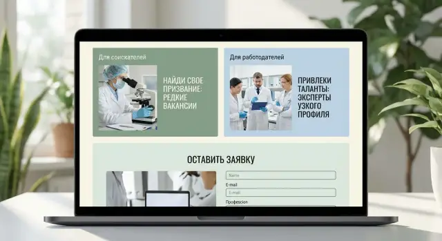 Как сделать лендинг нишевой биржи вакансий: пошагово