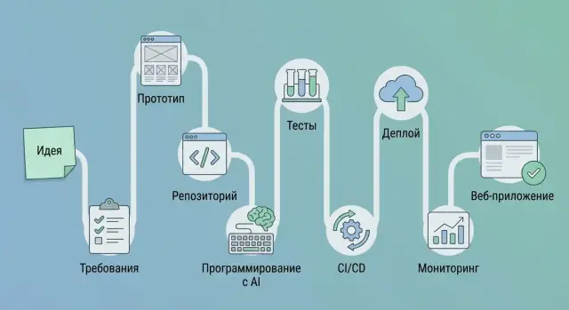 От идеи до деплоя: единый AI‑поток для создания приложения