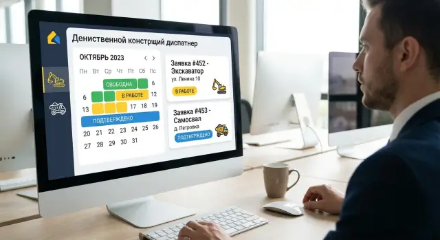 Веб-приложение для диспетчера спецтехники: календарь занятости
