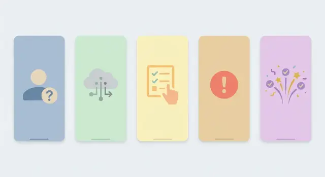 Онбординг внутри приложения: 5 экранов для разгрузки поддержки