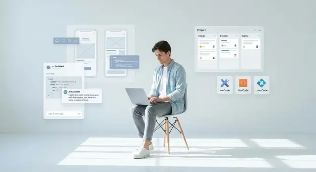 Как создать мобильное приложение с ИИ без команды разработчиков