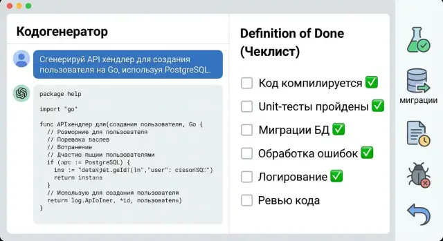 Definition of Done для AI-сгенерированного кода: критерии