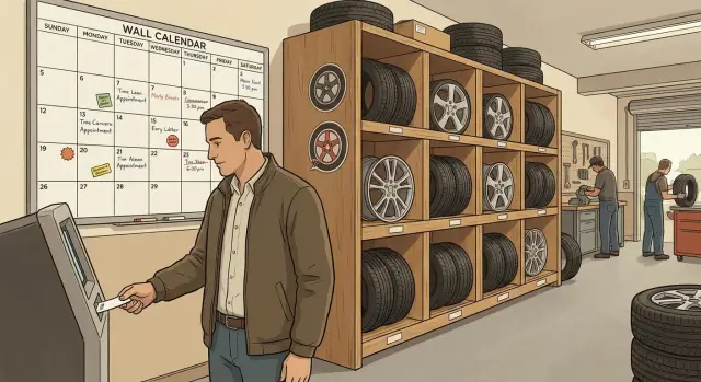 Веб-приложение для шиномонтажа: очередь, календарь и склад