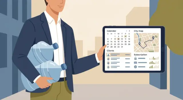 Веб-приложение для доставки воды: подписки и маршруты