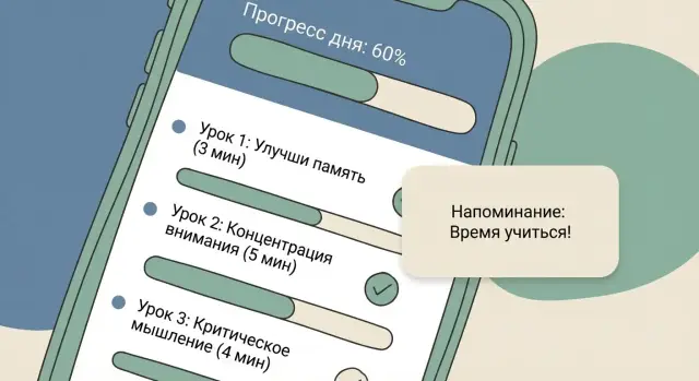 Как создать приложение для микролёрнинга и уроков каждый день