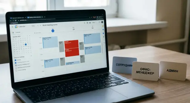 Веб-приложение для бронирования переговорных: правила и конфликты