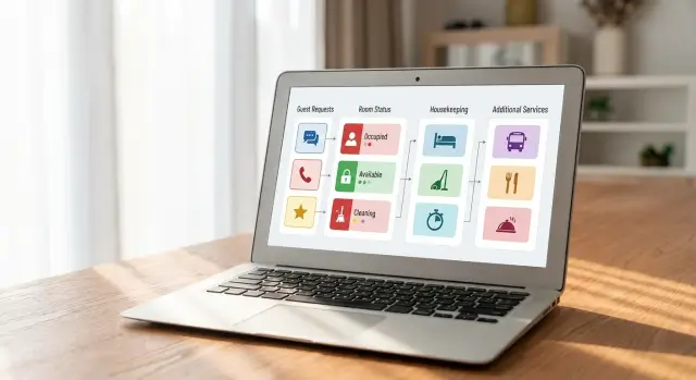 Кабинет управляющей компании апарт-отеля без путаницы