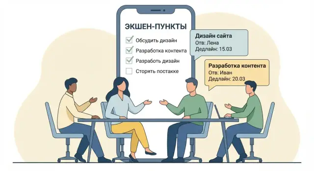 Как создать мобильное приложение для экшен‑пунктов встреч