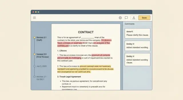 Как создать веб‑приложение для проверки договоров и версий