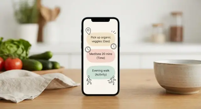 Как создать приложение контекстных напоминаний без перегруза