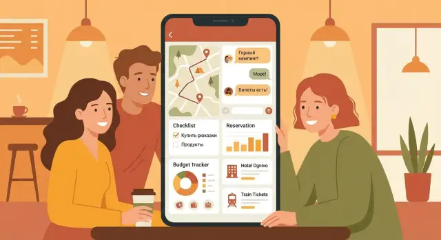 Как создать приложение для координации групповых поездок
