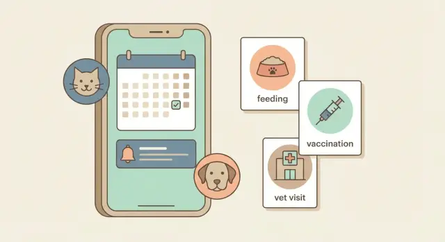 Мобильное приложение для ухода за питомцами: MVP с напоминаниями