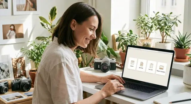 Веб-приложение для фотографа: поток заявка-договор-выдача