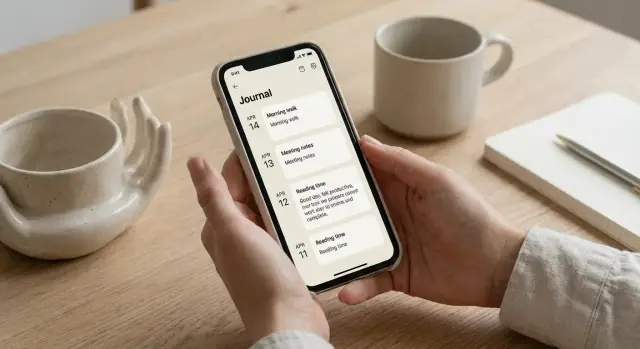 Как создать мобильное приложение для ежедневных записей