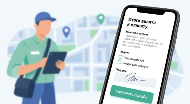 Как создать мобильное приложение для сводок визита к клиенту